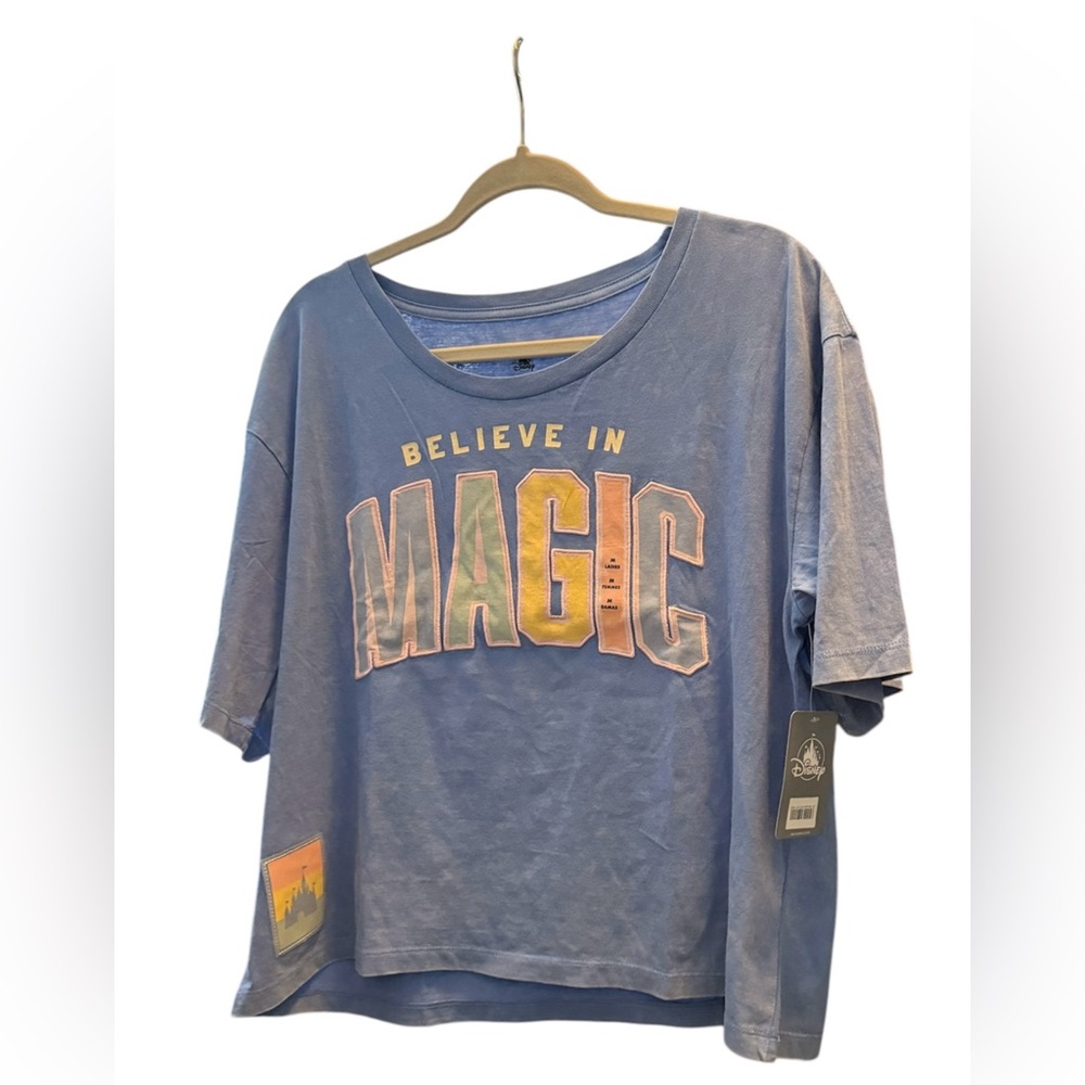 Disney Blue "Believe in Magic" Short Sleeve Tee